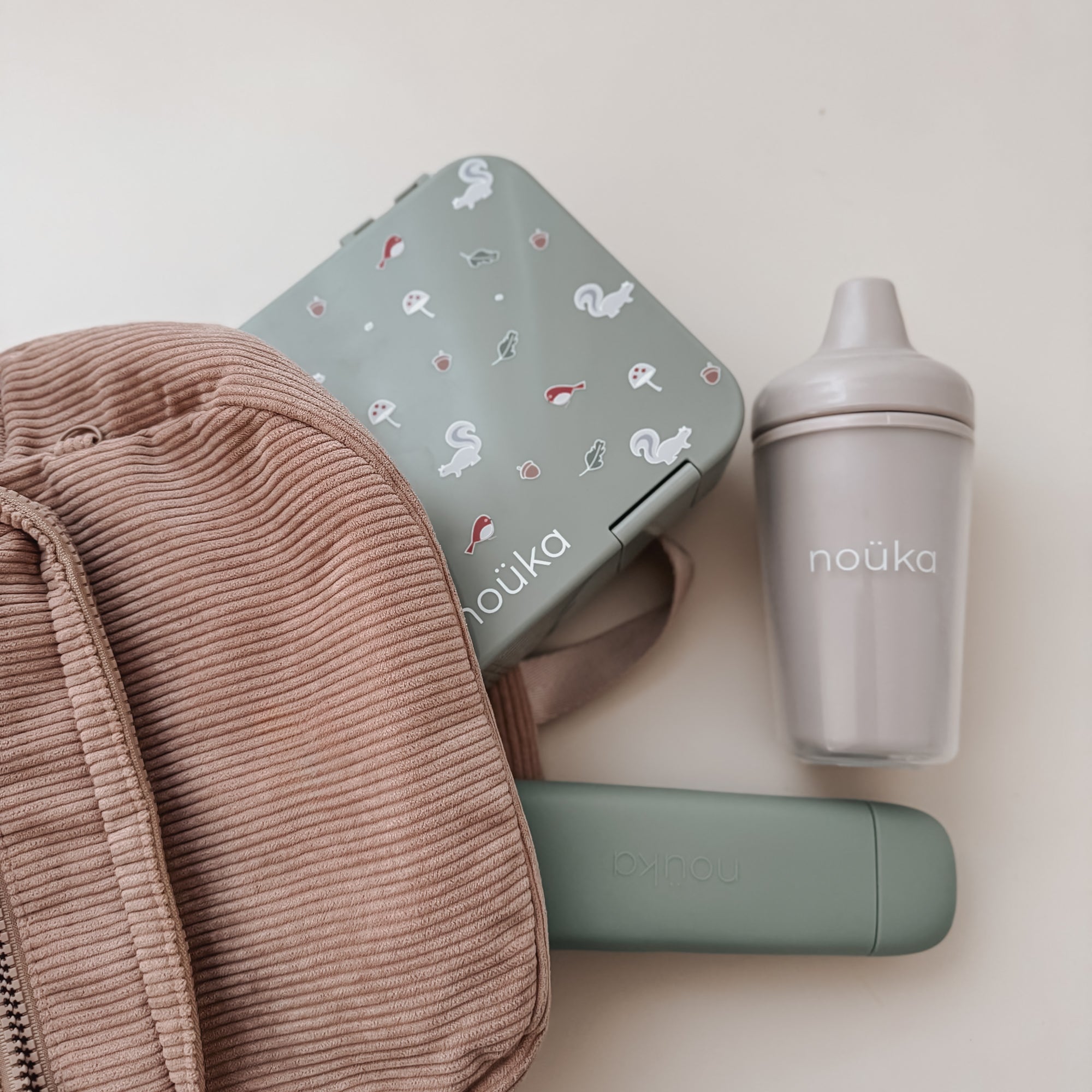 noüka Reusable Utensil Set &amp; Carry Case - Leaf (Sold in Case of 2, Qty of 1=2 products)