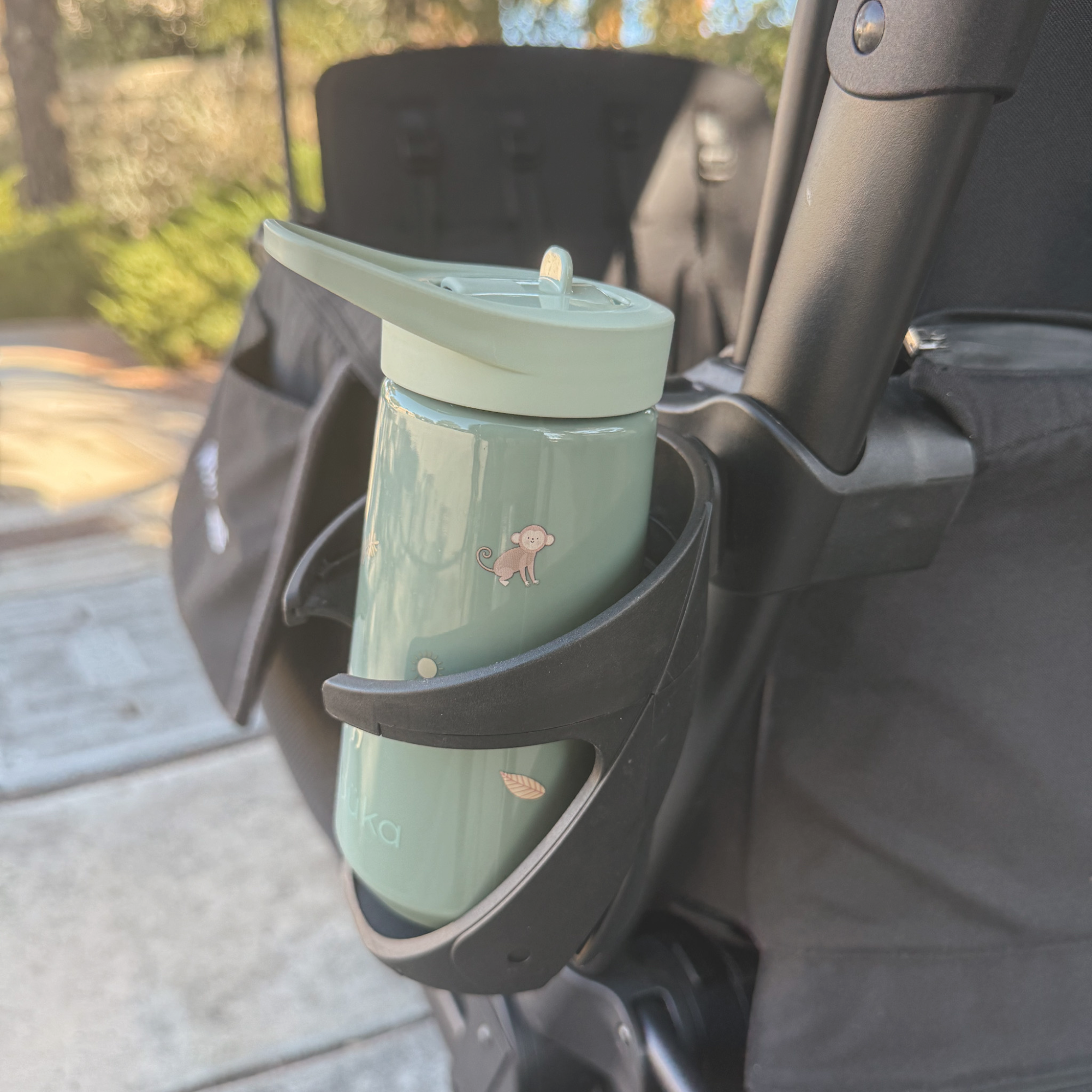 noüka Flip-Top Straw Drinking Bottle 14 Oz Henry Collection - Safari (Sold in Case of 2, Qty of 1=2 products)