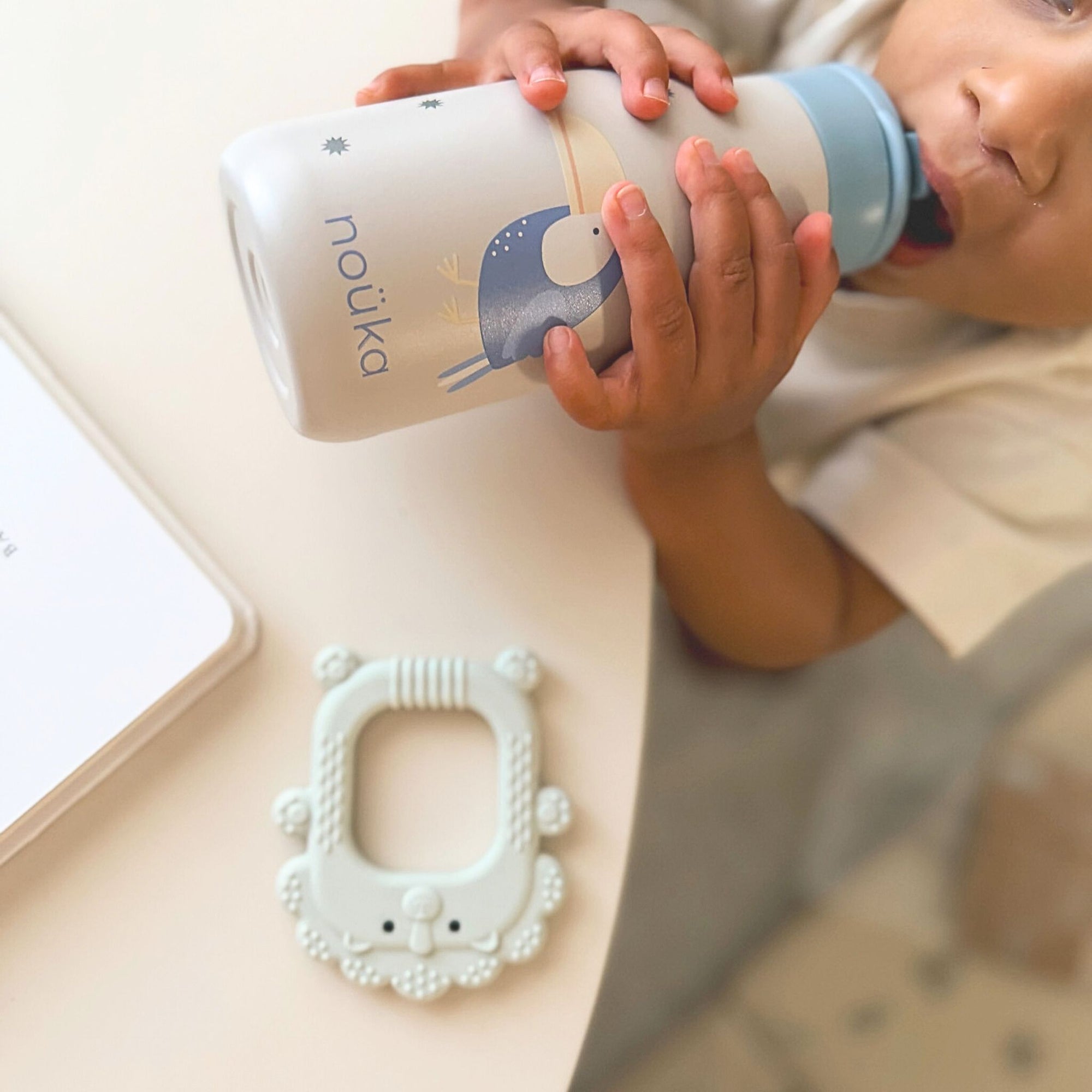 noüka Silicone Teether Toy - Roary the Lion (Sold in Case of 2, Qty of 1=2 products)