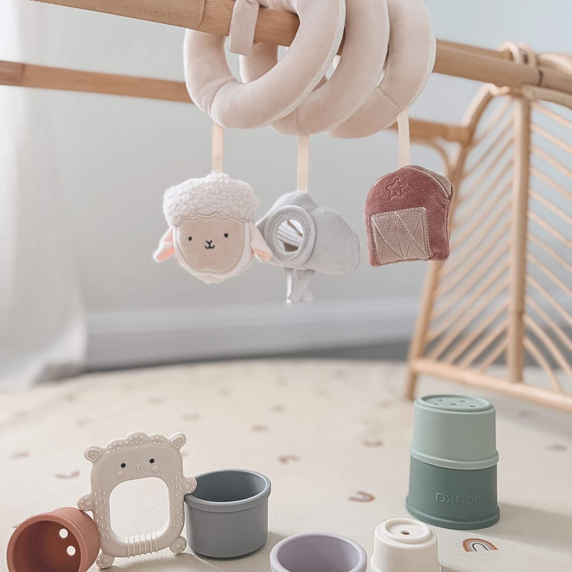 noüka Silicone Teether Toy - Mimzy the Lamb (Sold in Case of 2, Qty of 1=2 products)