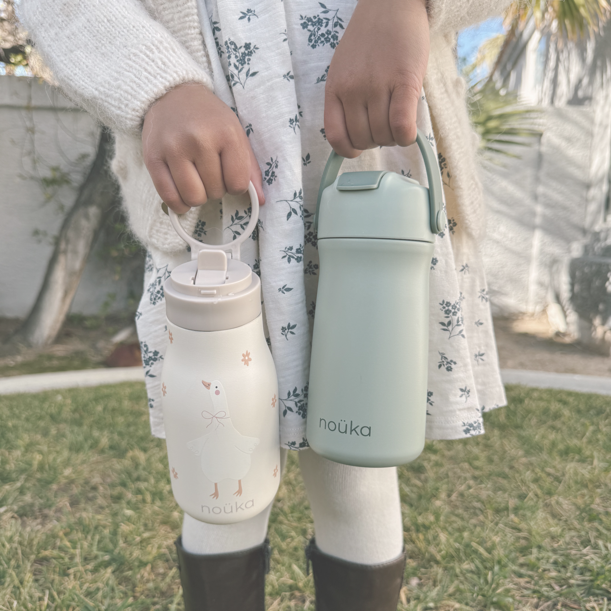 noüka Stainless Steel Drinking Bottle 12 Oz Susan Collection - Soft Blush (Min. of 2 PK, Multiples of 2 PK)