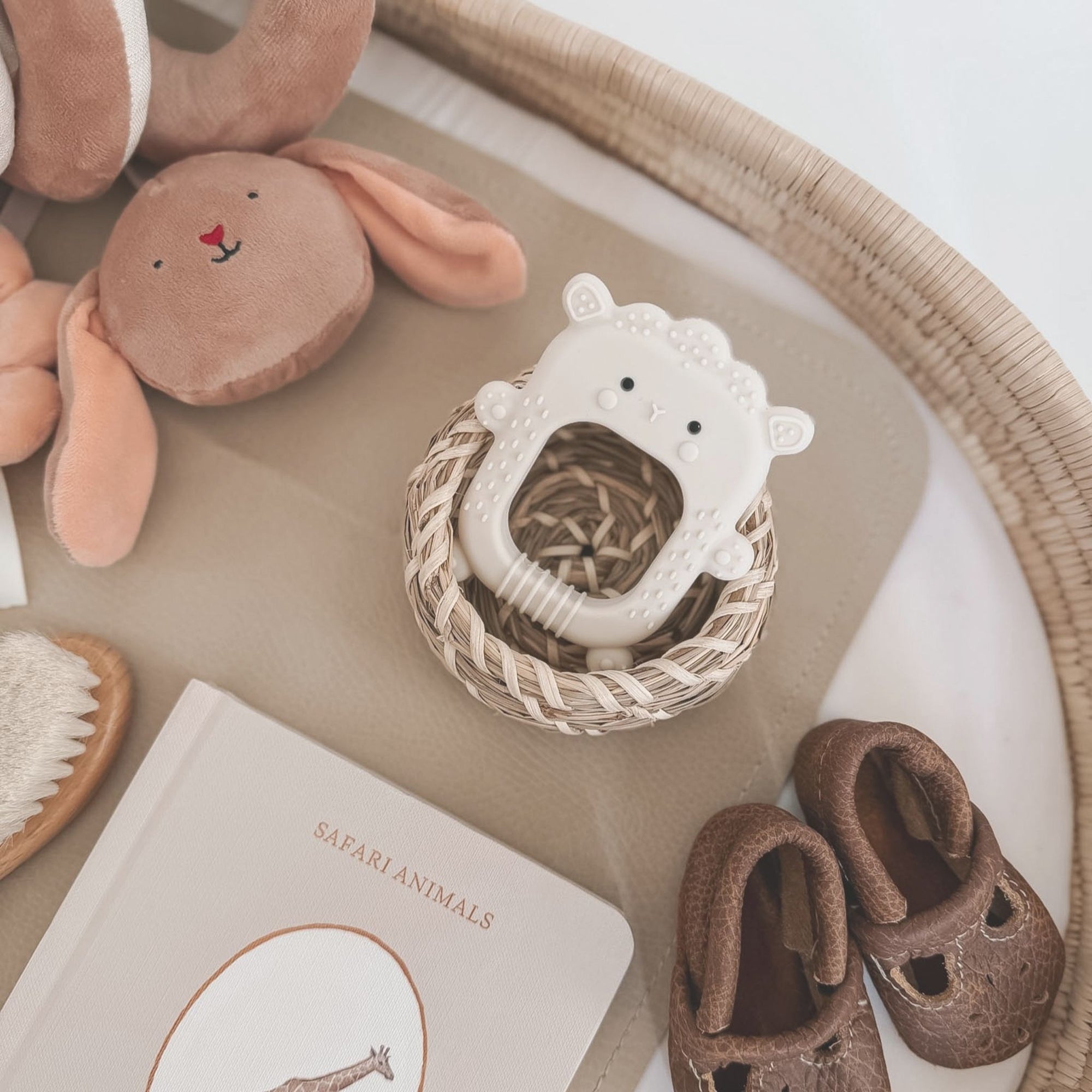 noüka Silicone Teether Toy - Mimzy the Lamb (Sold in Case of 2, Qty of 1=2 products)