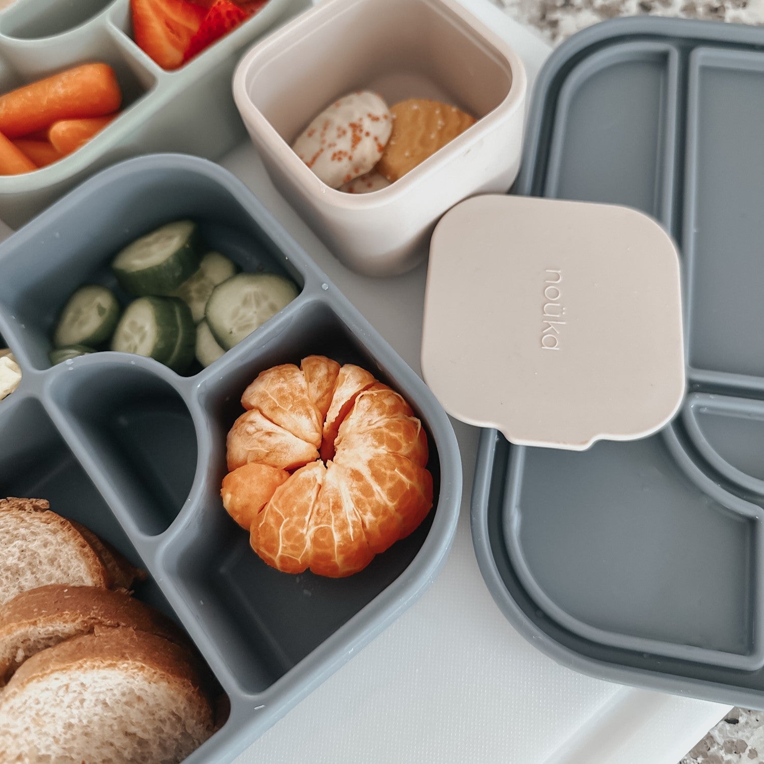 noüka Large Silicone Sealed Lunch Box - Wave (Min. of 2 PK, Multiples of 2 PK)