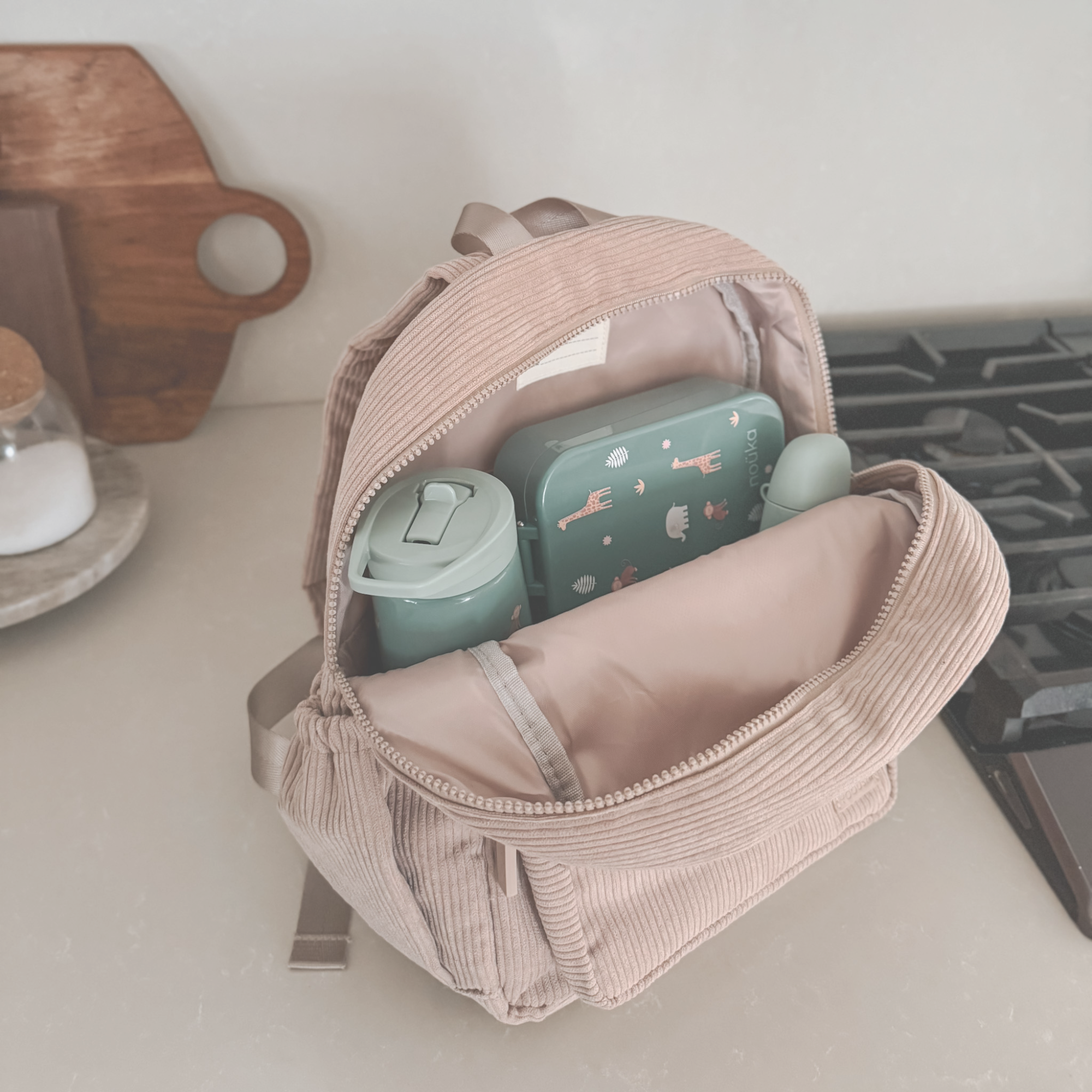 noüka Flip-Top Straw Drinking Bottle 14 Oz Henry Collection - Safari (Sold in Case of 2, Qty of 1=2 products)