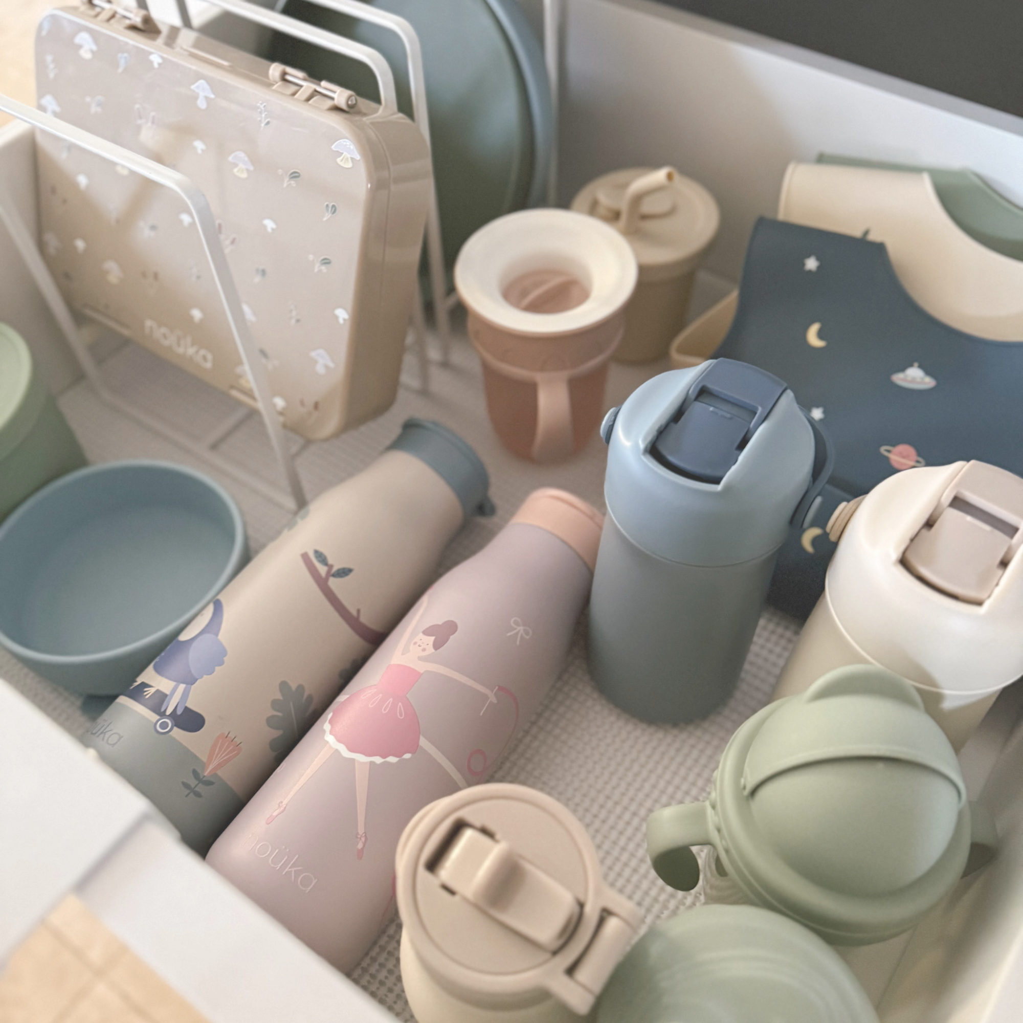 noüka Stainless Steel Drinking Bottle 16 Oz Daisy Collection - Kiko The Toucan (Min. of 2 PK, Multiples of 2 PK)