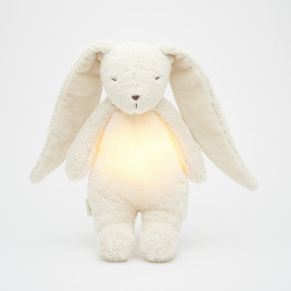 Moonie Organic Humming Bunny With Lamp - Polar (Min. of 2 PK, multiples of 2 PK)