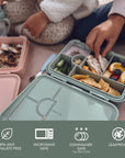 noüka Grand Bento Lunch Box - Moss (Min. of 2 PK, Multiples of 2 PK)