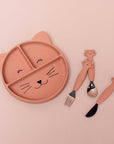 Trixie Silicone cutlery set 3-pack - Mrs. Cat (Min. of 2 PK, multiples of 2 PK)