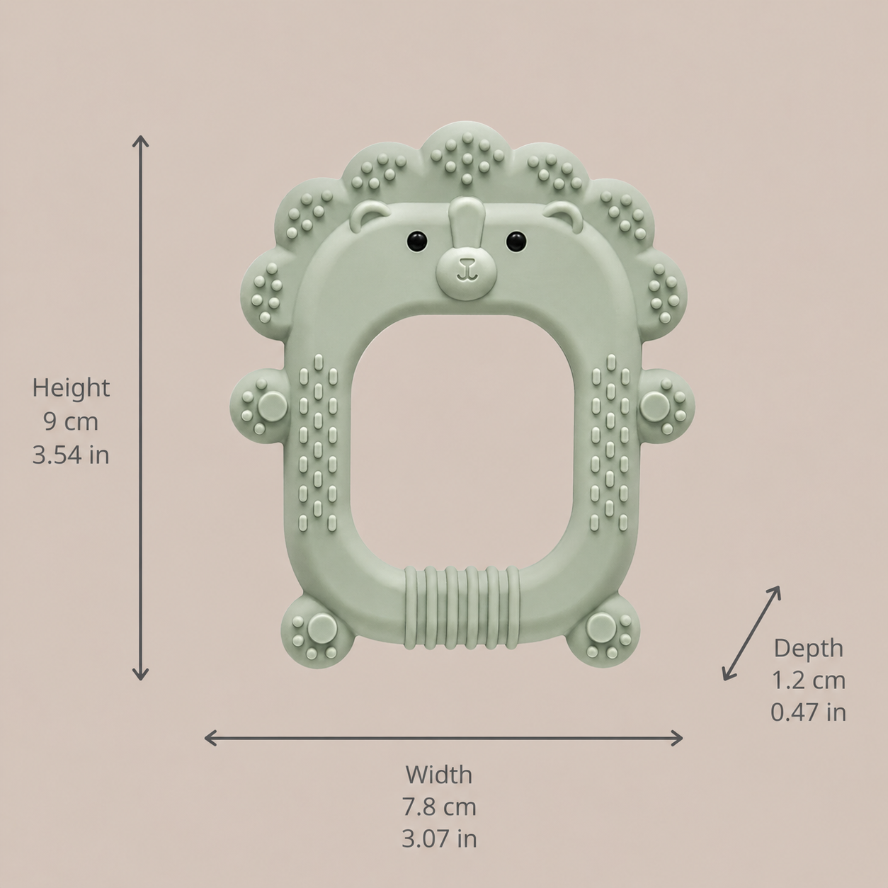 noüka Silicone Teether Toy - Mimzy the Lamb (Sold in Case of 2, Qty of 1=2 products)