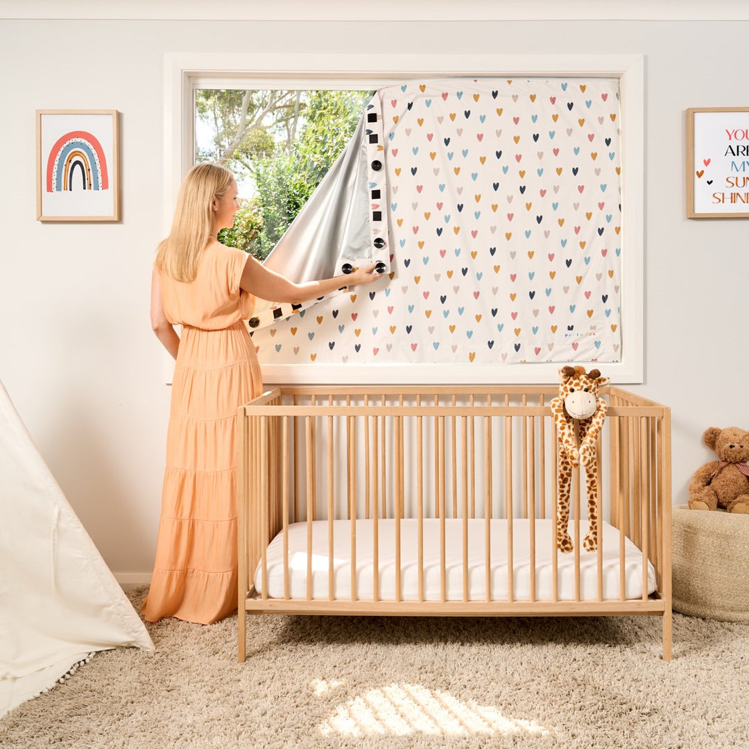 Porta Fox Portable Blackout Blind - Indie Love Hearts (Min. of 2 PK, Multiples of 2 PK)