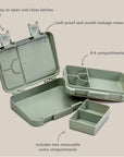 noüka Design Bento Lunch Box -  Space Travel (Min. of 2 PK, Multiples of 2 PK)