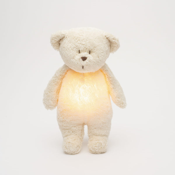 Moonie Organic Humming Bear With Lamp - Polar (Min. of 2 PK, multiples of 2 PK)
