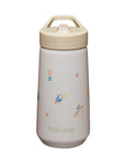 noüka Flip-Top Straw Drinking Bottle 14 Oz Henry Collection - Sloth (Sold in Case of 2, Qty of 1=2 products)