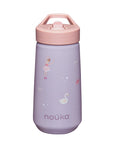 noüka Flip-Top Straw Drinking Bottle 14 Oz Henry Collection - Ballerina (Sold in Case of 2, Qty of 1=2 products)
