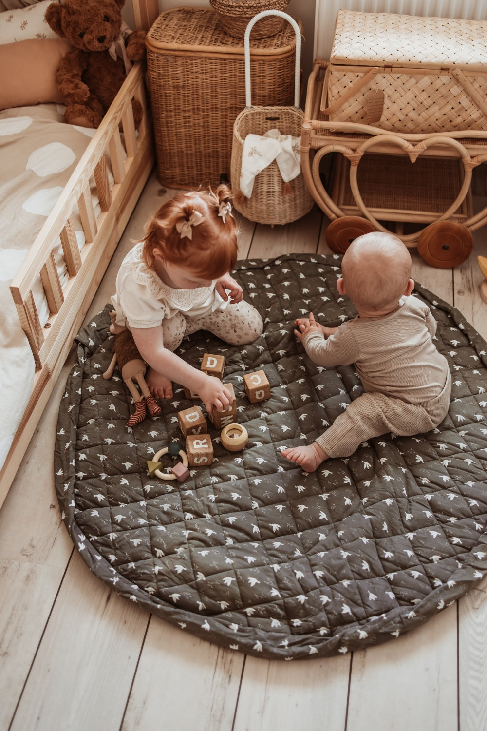 Play&amp;Go Birds organic babymat (Min of 1, multiples of 1)