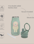 noüka Stainless Steel Drinking Bottle 10 Oz Lucie Collection - Kiko The Toucan (Min. of 2 PK, Multiples of 2 PK)