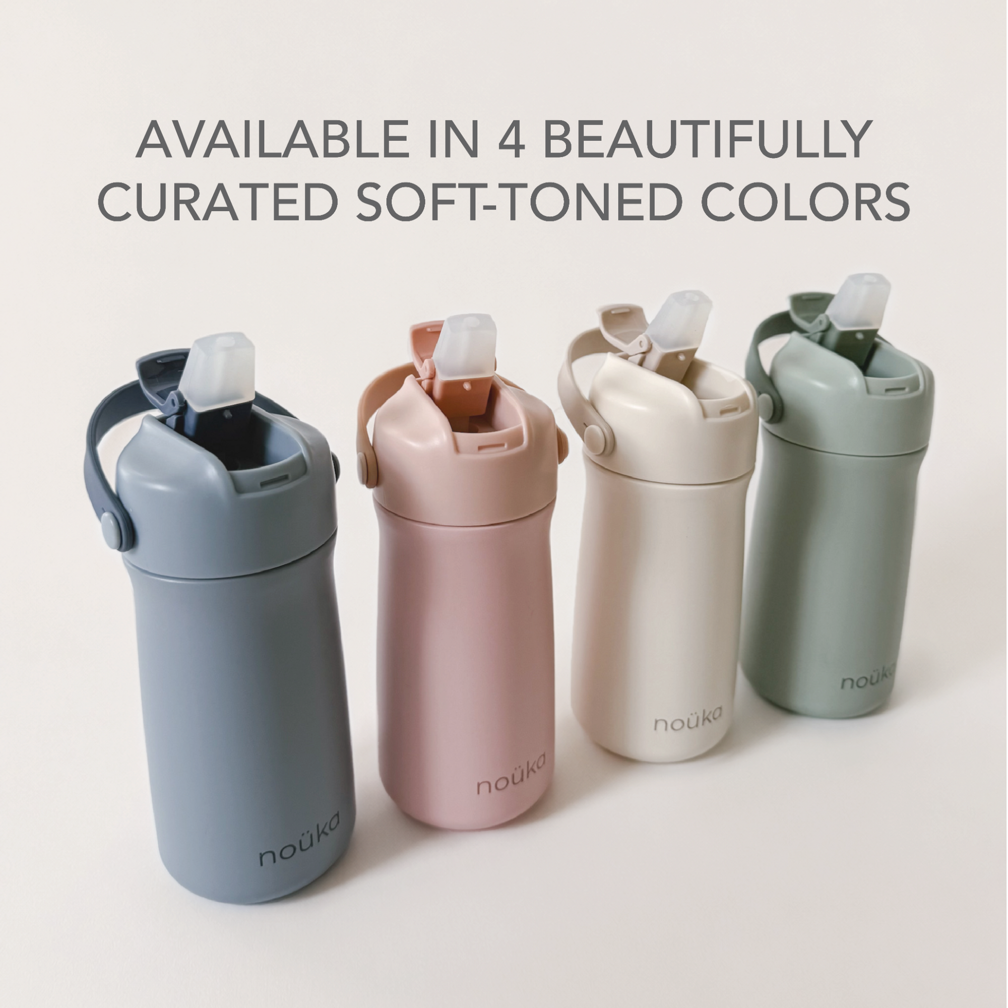 noüka Stainless Steel Drinking Bottle 12 Oz Susan Collection - Moss (Min. of 2 PK, Multiples of 2 PK)