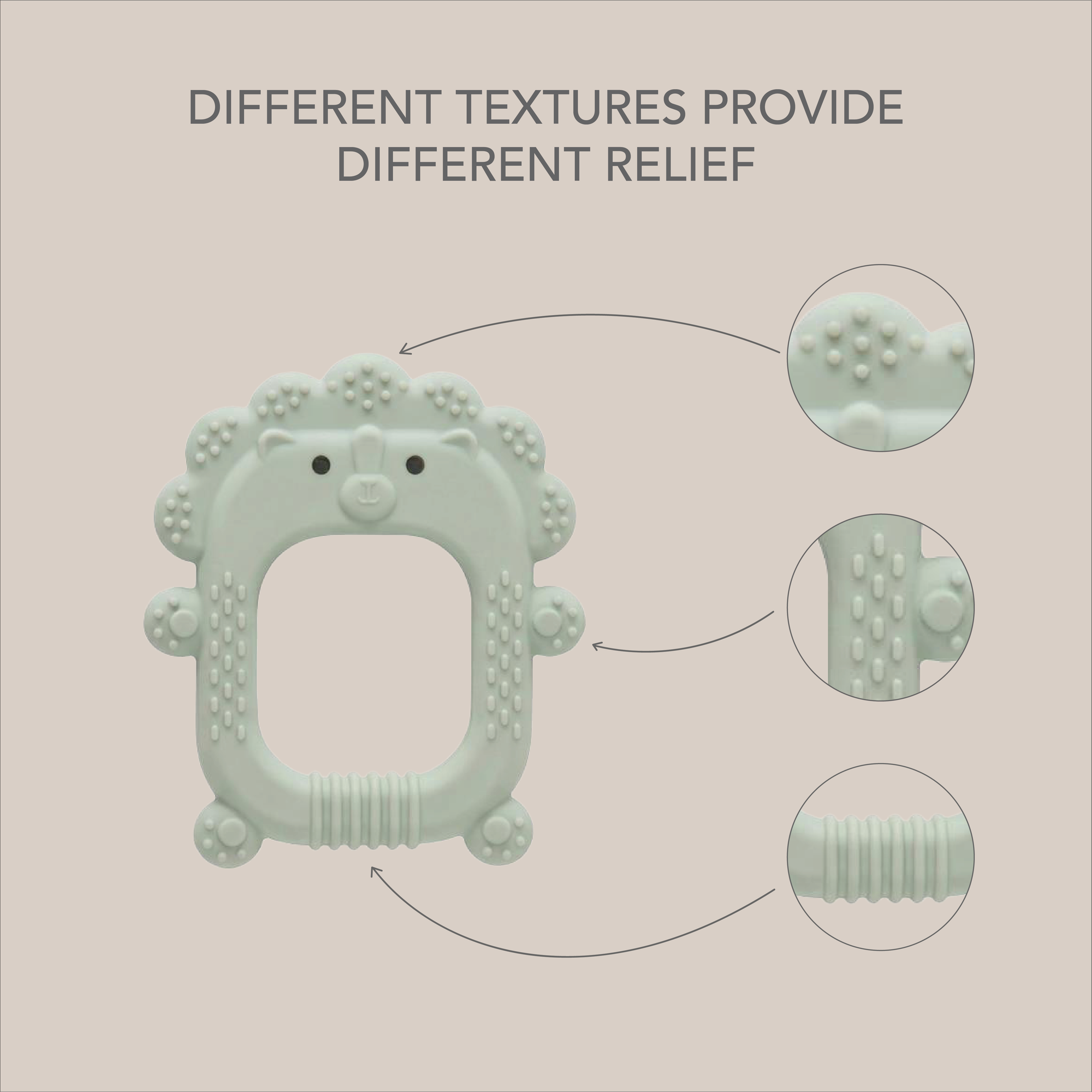 noüka Silicone Teether Toy - Mimzy the Lamb (Sold in Case of 2, Qty of 1=2 products)