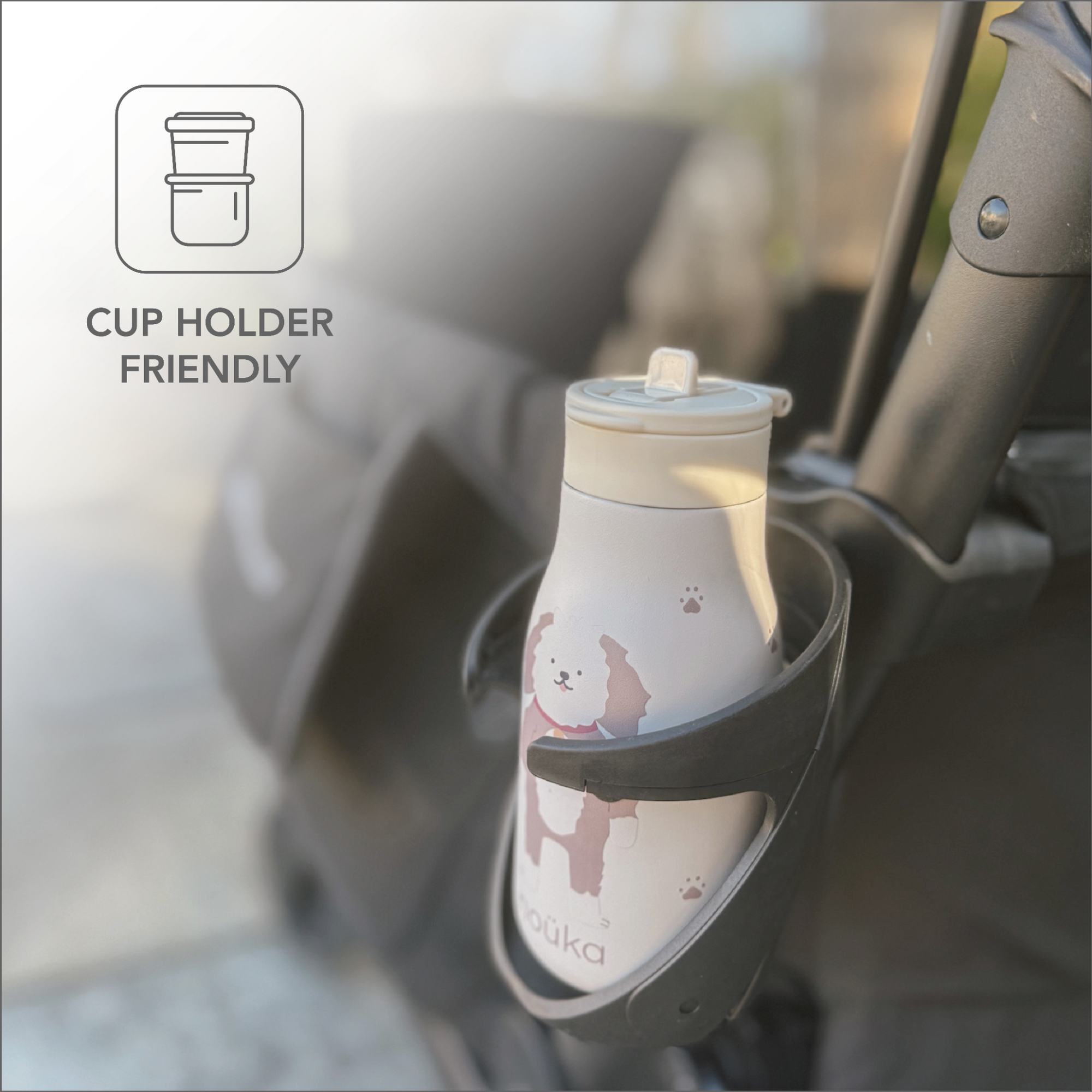 noüka Stainless Steel Drinking Bottle 10 Oz Lucie Collection - Kiko The Toucan (Min. of 2 PK, Multiples of 2 PK)