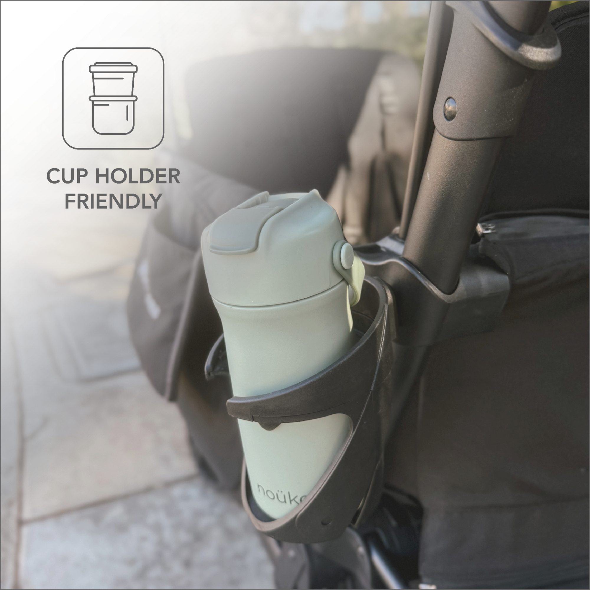 noüka Stainless Steel Drinking Bottle 12 Oz Susan Collection - Moss (Min. of 2 PK, Multiples of 2 PK)