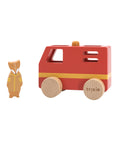 Trixie Wooden small fire truck (Min. of 3 PK, multiples of 3 PK)