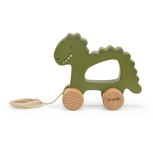 Trixie Wooden pull along toy - Mr. Dino (Min. of 2 PK, multiples of 2 PK)