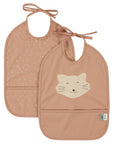 Trixie Waterproof bib 2-pack - Mrs. Cat  (Min. of 2 PK, multiples of 2 PK)