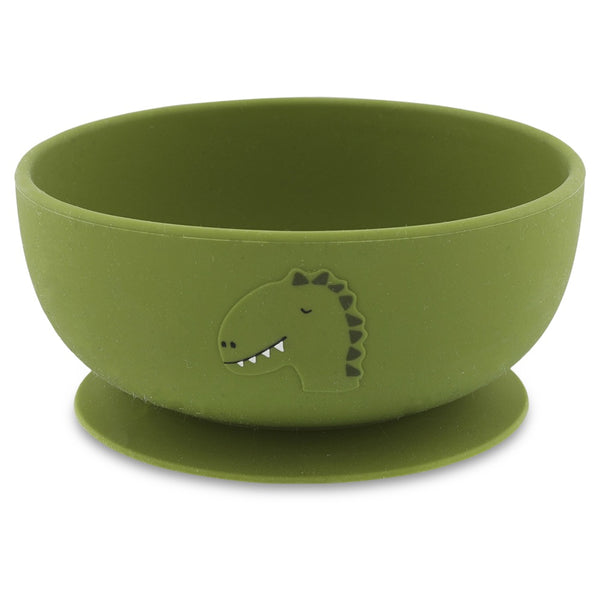 Trixie Silicone bowl with suction - Mr. Dino (Min. of 2 PK, multiples of 2 PK)