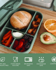 noüka Large Silicone Sealed Lunch Box - Wave (Min. of 2 PK, Multiples of 2 PK)