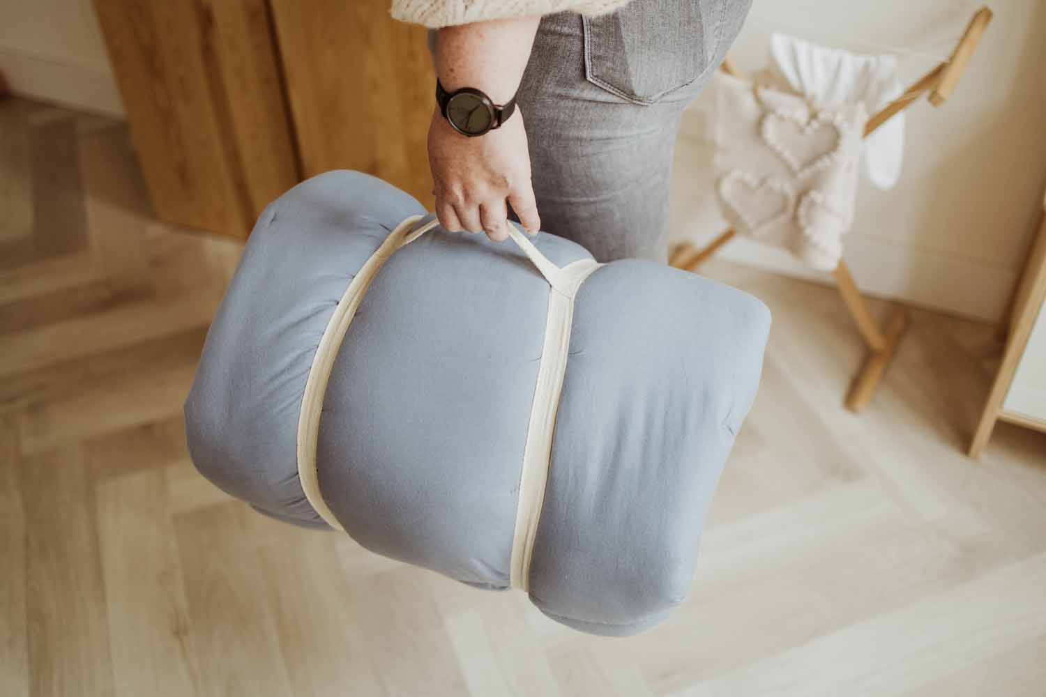 Play&amp;Go Bloom Dusty blue organic babymat (Min of 1, multiples of 1)