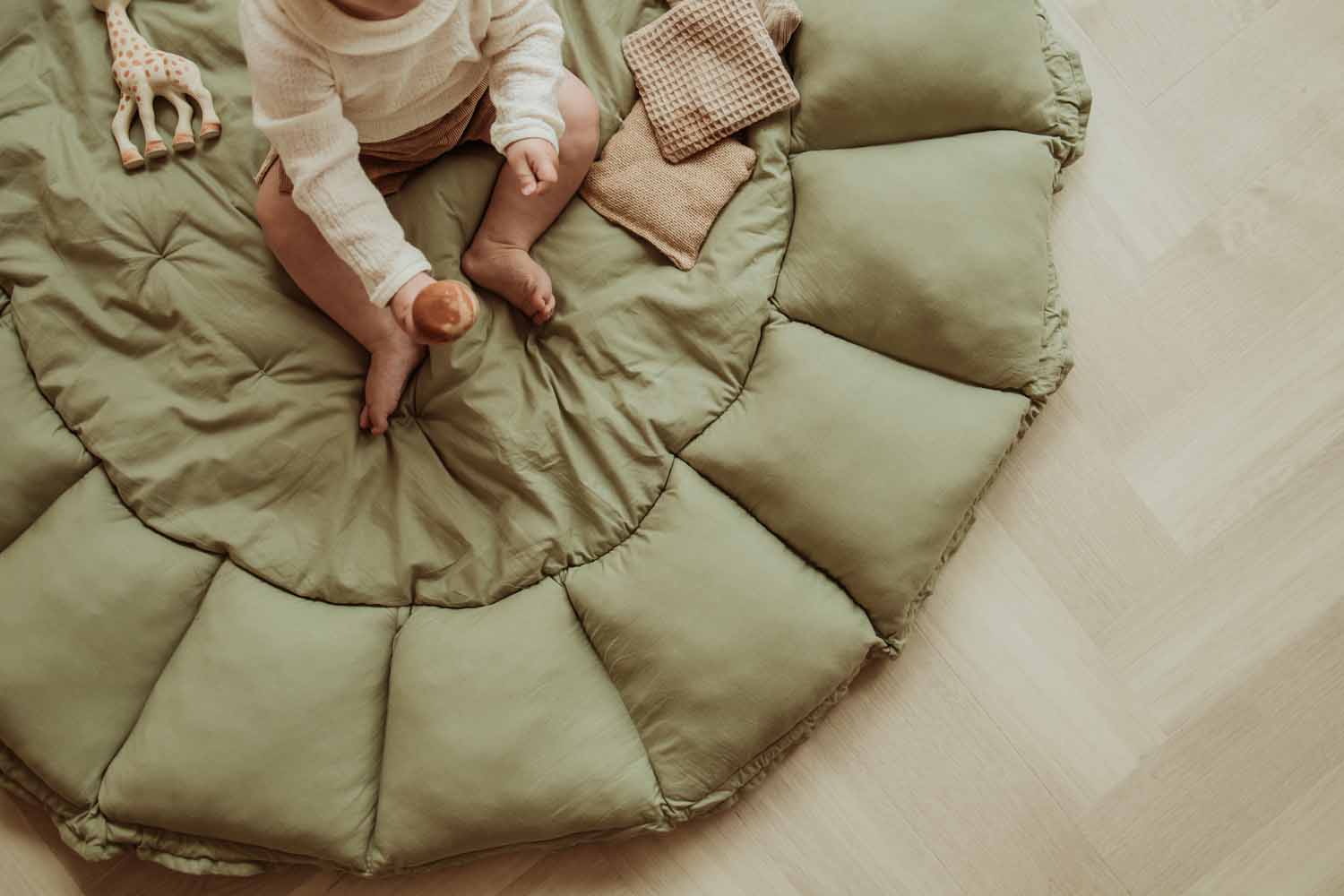 Play&amp;Go Bloom Meadow Green organic babymat (Min of 1, multiples of 1)