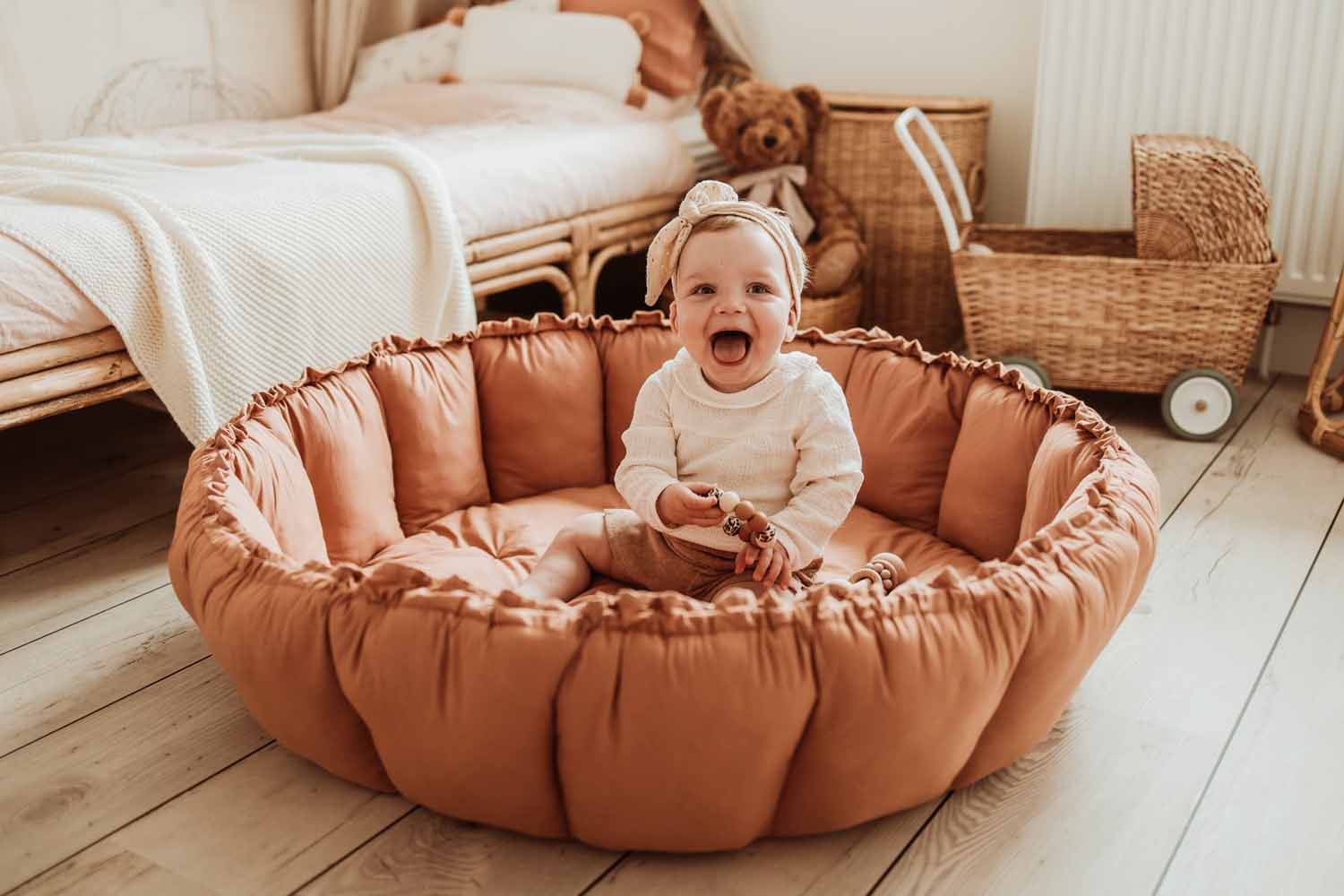 Play&amp;Go Bloom Tawny Brown organic babymat (Min of 1, multiples of 1)