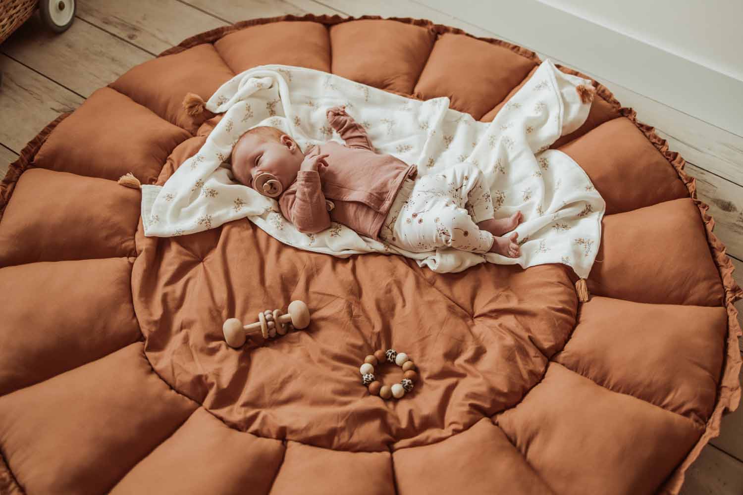 Play&amp;Go Bloom Tawny Brown organic babymat (Min of 1, multiples of 1)