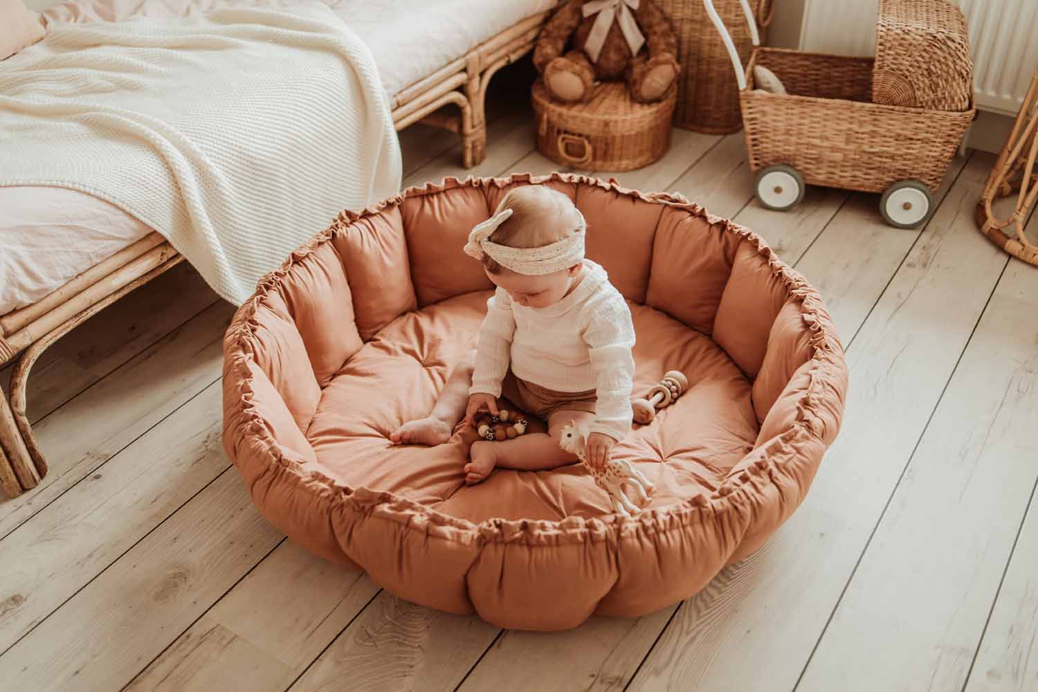 Play&amp;Go Bloom Tawny Brown organic babymat (Min of 1, multiples of 1)