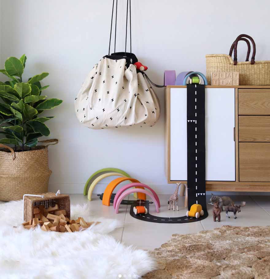 Play&amp;Go Roadmap/thunderbolt toy storage bag (Min of 1, multiples of 1)