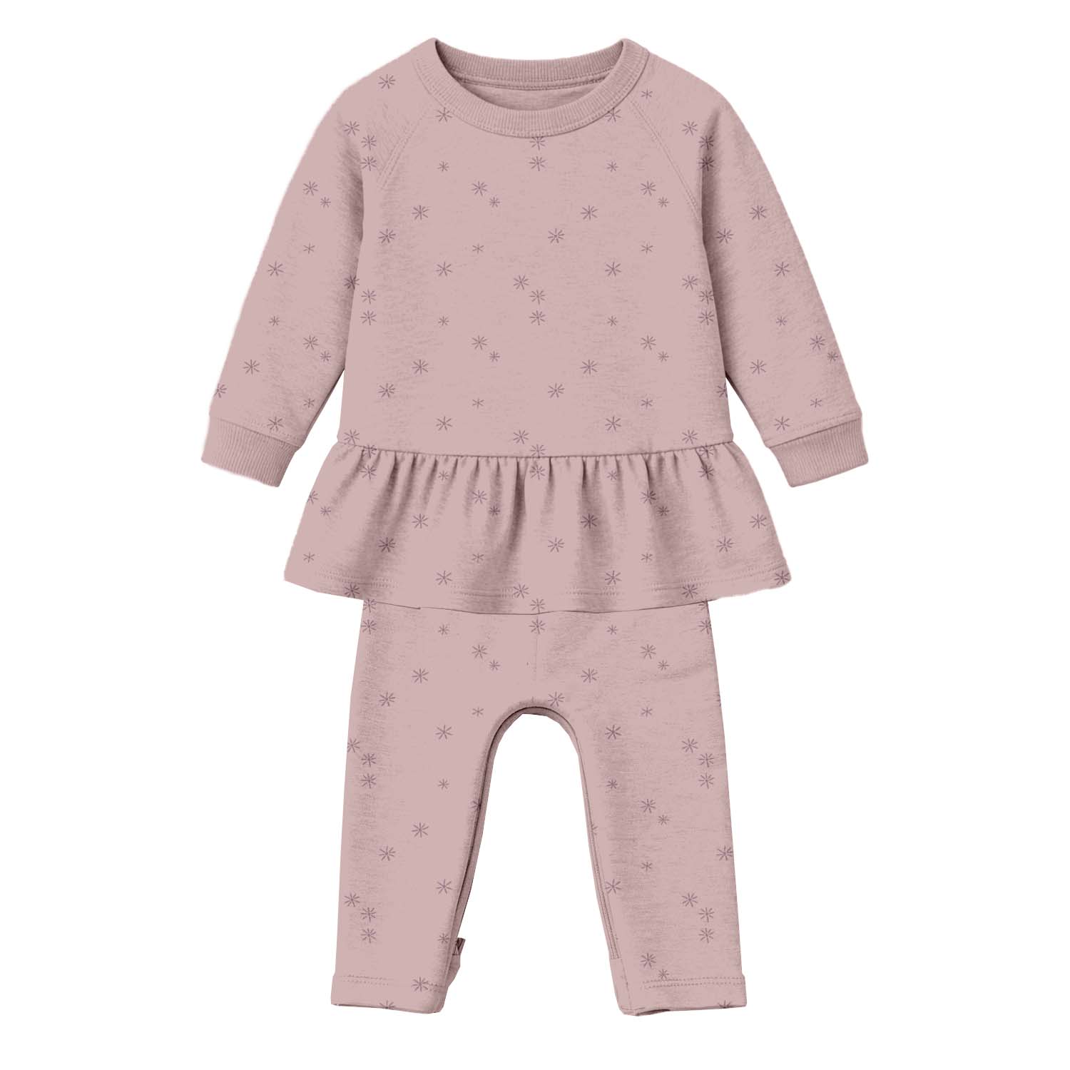 günamüna Two Piece Ruffled Sweatsuit Dazzle (Min. of 2, multiples of 2)