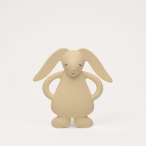 Moonie Bunny Natural Rubber Teether - Sand (Min. of 2 PK, multiples of 2 PK)