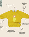 Trixie Waterproof long sleeve bib - Mr. Lion (Min. of 3 PK, multiples of 3 PK)