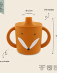 Trixie Silicone sippy cup - Mr Fox (Min. of 2 PK, multiples of 2 PK)
