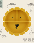 Trixie Silicone divided suction plate - Mr. Lion (Min. of 2 PK, multiples of 2 PK)