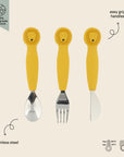 Trixie Silicone cutlery set 3-pack - Mr. Lion (Min. of 2 PK, multiples of 2 PK)
