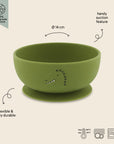 Trixie Silicone bowl with suction - Mr. Dino (Min. of 2 PK, multiples of 2 PK)