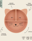 Trixie Silicone divided suction plate - Mrs. Cat (Min. of 2 PK, multiples of 2 PK)