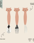 Trixie Silicone cutlery set 3-pack - Mrs. Cat (Min. of 2 PK, multiples of 2 PK)