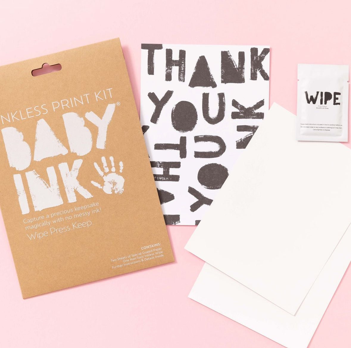BABYINK Inkless Print Kit - Black (Min. of 2 PK, multiples of 2 PK) - MAIGHAN DISTRIBUTION CANADA