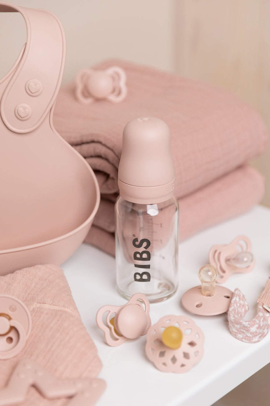 BIBS Baby Glass Bottle Complete Set Latex 110ml Dusky Lilac (Min. of 2 PK , multiples of 2 PK) - MAIGHAN DISTRIBUTION CANADA