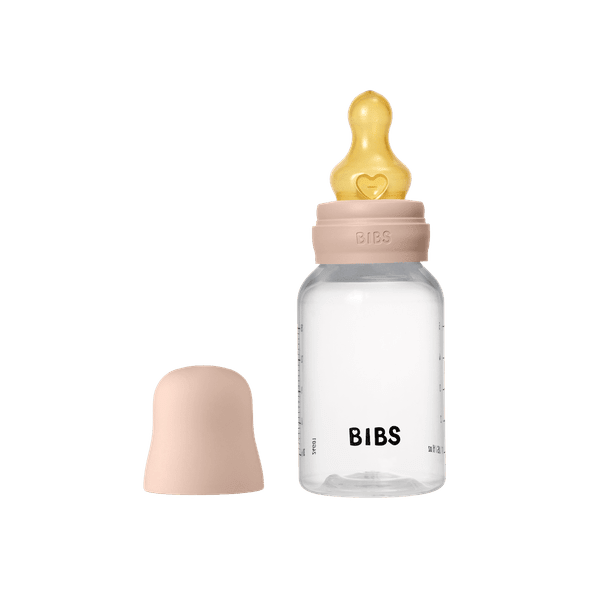 BIBS BPA - Free PP Baby Bottle Round Latex 1 pack 150 ml Slow Flow Blush (Min. of 2 PK , multiples of 2 PK) - MAIGHAN DISTRIBUTION CANADA