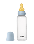 BIBS BPA - Free PP Baby Bottle Round Latex 1 pack 270 ml Medium Flow Baby Blue (Min. of 2 PK , multiples of 2 PK) - MAIGHAN DISTRIBUTION CANADA