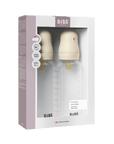 BIBS BPA - Free PP Baby Bottle Round Latex 2 pack 270 ml Medium Flow Ivory (Min. of 2 PK , multiples of 2 PK) - MAIGHAN DISTRIBUTION CANADA