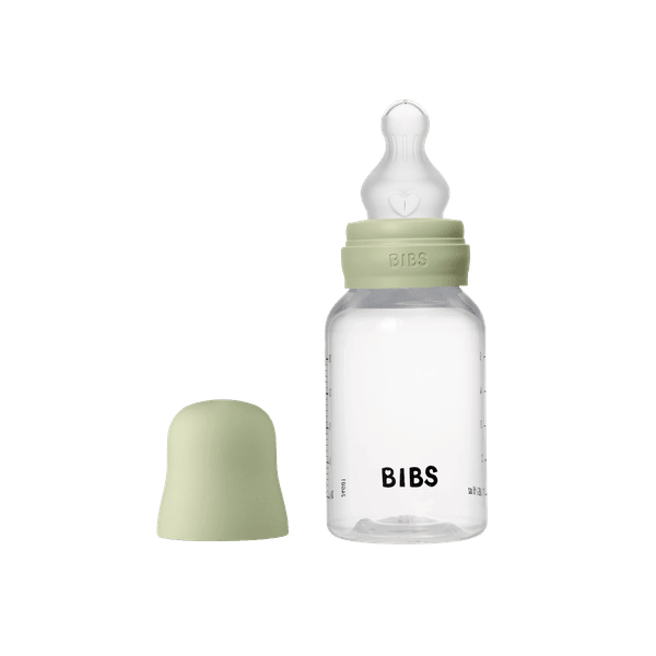 BIBS BPA - Free PP Baby Bottle Round Silicone 1 pack 150 ml Slow Flow Sage (Min. of 2 PK , multiples of 2 PK) - MAIGHAN DISTRIBUTION CANADA